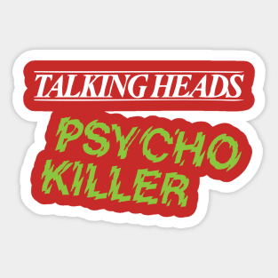 Talking Head Punk Sticker